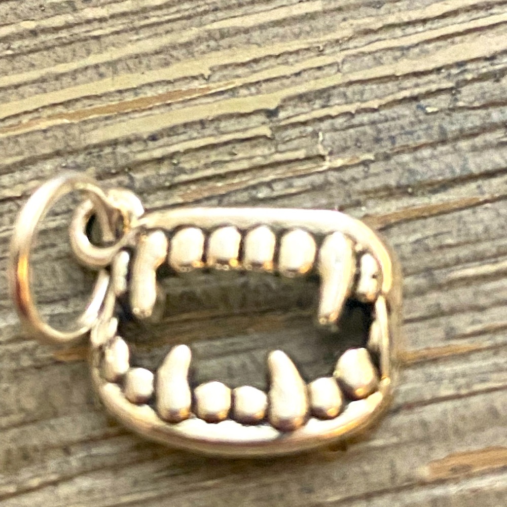 5/$10❤️❤️❤️NEW TIBETAN SILVER SCARY TEETH CHARM